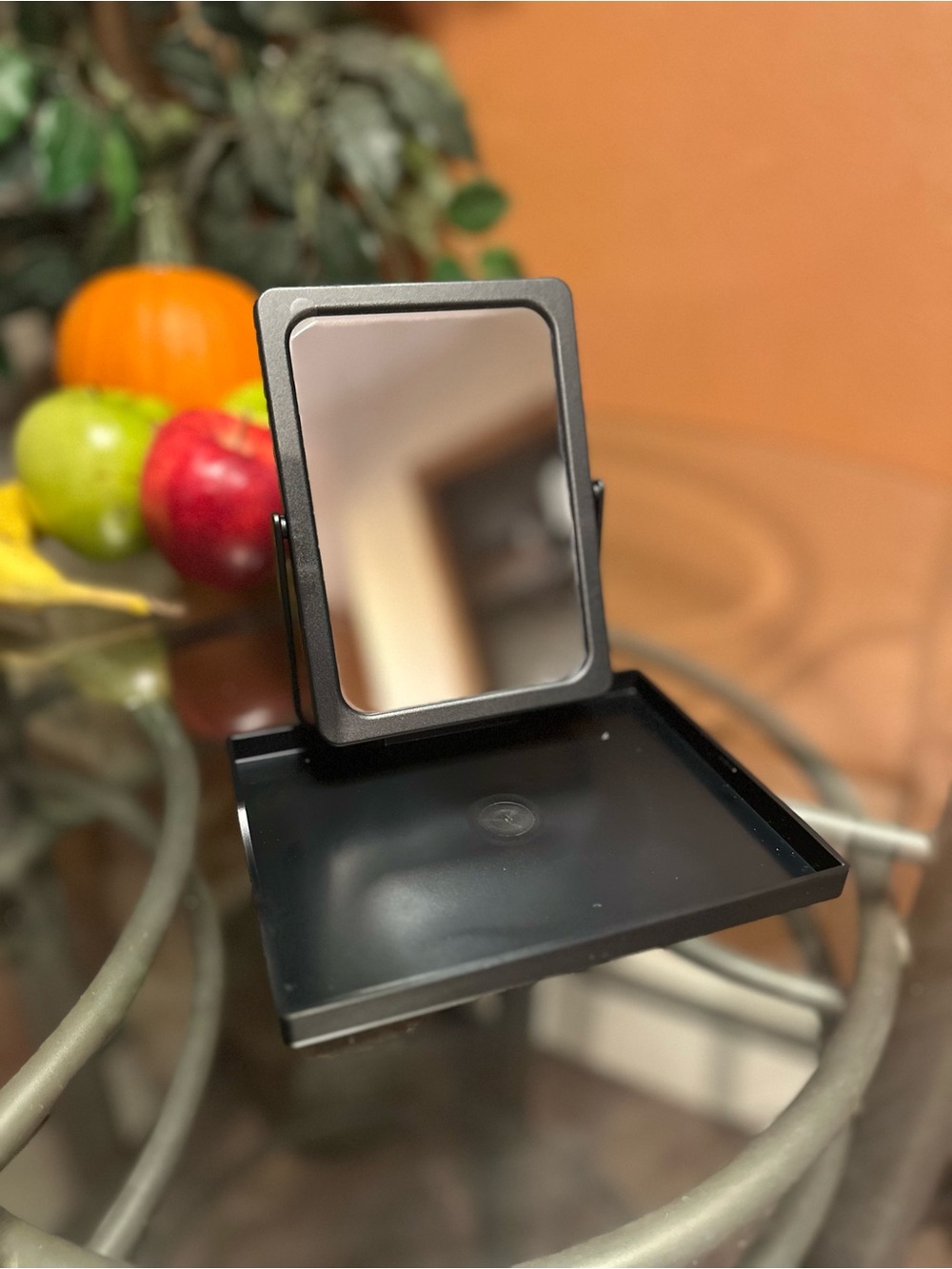 Mary Kay foldable travel makeup mirror with Stand and Mesh Bag- Black